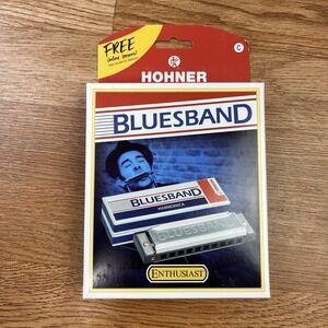 Hohner Blues Band Enthusiast Harmonica, Key of C, NEW Sealed 1501BX